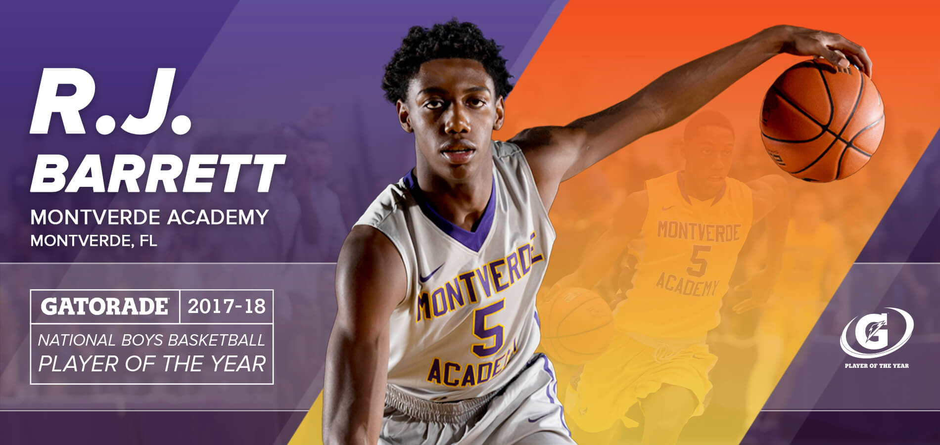 Gatorade Player of the Year Honoring Athletic Excellence, Academic Achievement and Exemplary